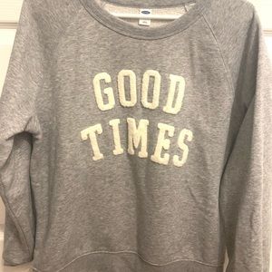 Sweater for women colour gray size m brand old navy